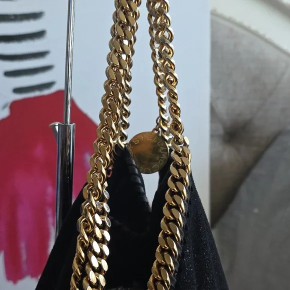 Falabella Stella McCartney fold-over tote bag Gold Chain - Picture 8 of 17